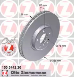  1 - Zimmermann 150.3442.20    BMW X5 E53 