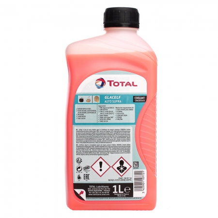 Total Glacelf Auto Supra Антифриз G12+ oранжевый концентрат до -80С Фото 3 - Total Glacelf Auto Supra Антифриз G12+ oранжевый концентрат до -80С