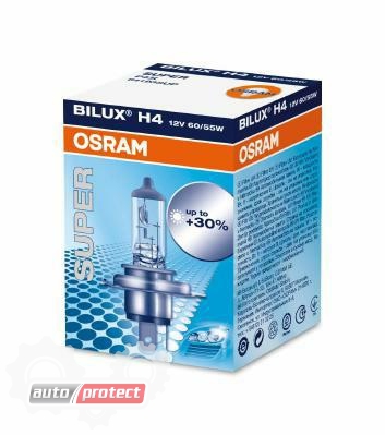  7 - Osram Super H4 12V 60/55W  , 1 