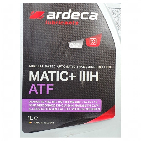 Ardeca Matic+ III H ATF Минеральное трансмиссионное масло Фото 2 - Ardeca Matic+ III H ATF Минеральное трансмиссионное масло