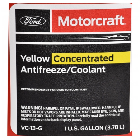  2 - Ford Motorcraft Yellow Concentrated Antifreeze/Coolant    