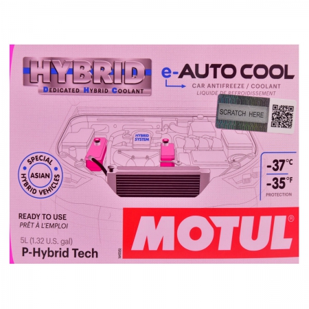 Motul E-Auto Cool Hybrid -37C Антифриз готовый для азиатских гибридных авто малиновый Фото 5 - Motul E-Auto Cool Hybrid -37C Антифриз готовый для азиатских гибридных авто малиновый