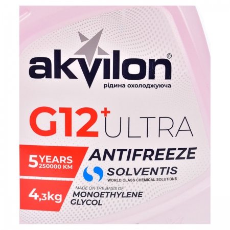 Akvilon Ultra G12+ Антифриз красный, готовый -40C Фото 5 - Akvilon Ultra G12+ Антифриз красный, готовый -40C