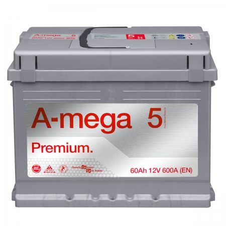  1 - A-Mega Premium 60 Ah 600 A  ,   
