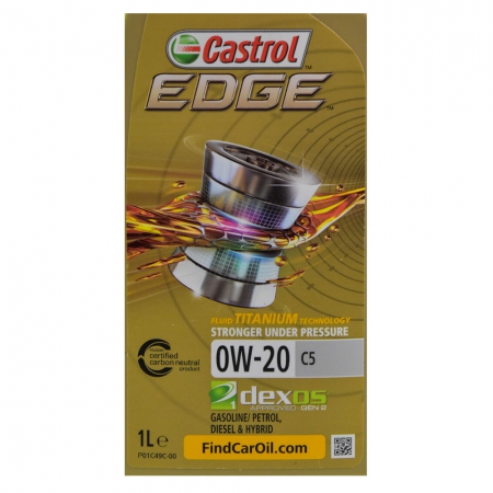 Фото 2 - Castrol Edge 0W-20 C5 Синтетическое моторное масло 