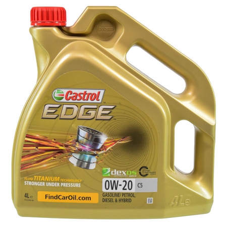 Фото 5 - Castrol Edge 0W-20 C5 Синтетическое моторное масло , 4л Арт. 15CC95