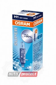  2 - Osram Super H1 12V 55W  , 1 