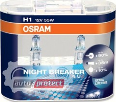  1 - Osram 64150 NBP NIGHT BREAKER PLUS H1 12V 55W P14.5s   