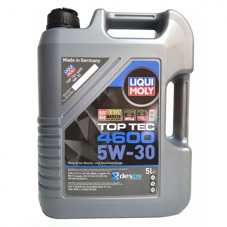 Liqui Moly Top Tec 4600 5W-30 НС-синтетическое моторное масло (8032, 2316) Фото 1 - Liqui Moly Top Tec 4600 5W-30 НС-синтетическое моторное масло (8032, 2316)
