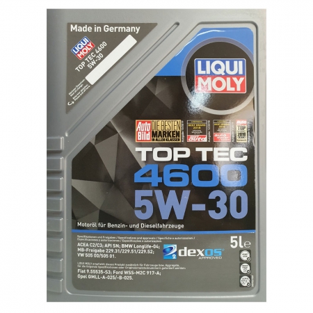 Liqui Moly Top Tec 4600 5W-30 НС-синтетическое моторное масло (8032, 2316) Фото 4 - Liqui Moly Top Tec 4600 5W-30 НС-синтетическое моторное масло (8032, 2316)