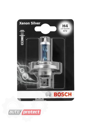  2 - Bosch Xenon Silver H4 12V 60/55W  , 1 