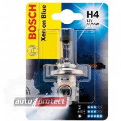  1 - Bosch Xenon Silver H4 12V 60/55W  , 1 