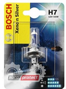  1 - Bosch Xenon Silver H7 12V 55W  , 1 