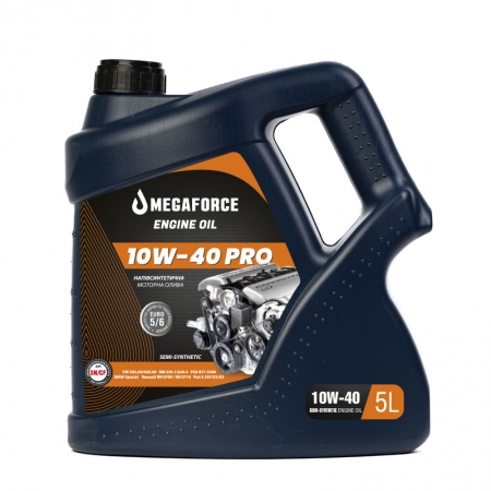Megaforce 10W-40 PRO Полусинтетическое моторное масло Фото 1 - Megaforce 10W-40 PRO Полусинтетическое моторное масло
