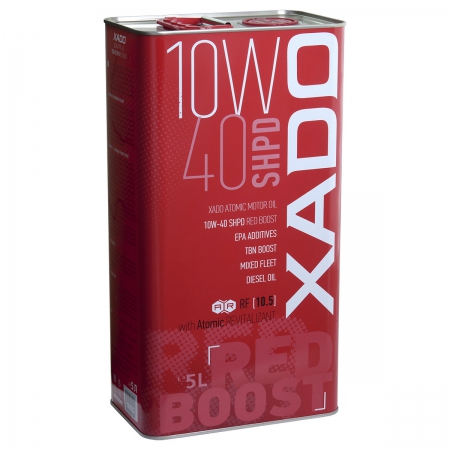 Xado Atomic Oil 10W-40 SHPD SL/CI-4 Red Boost Полусинтетическое моторное масло Фото 1 - Xado Atomic Oil 10W-40 SHPD SL/CI-4 Red Boost Полусинтетическое моторное масло