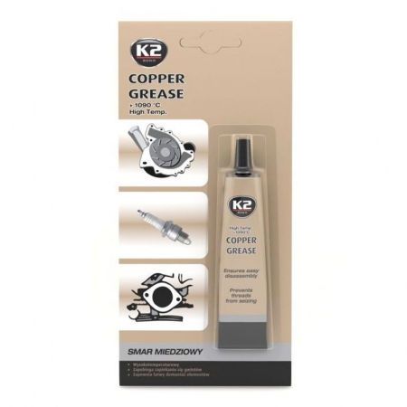 К2 Copper Grease Высокотемпературная медная смазка, паста Фото 3 - К2 Copper Grease Высокотемпературная медная смазка, паста