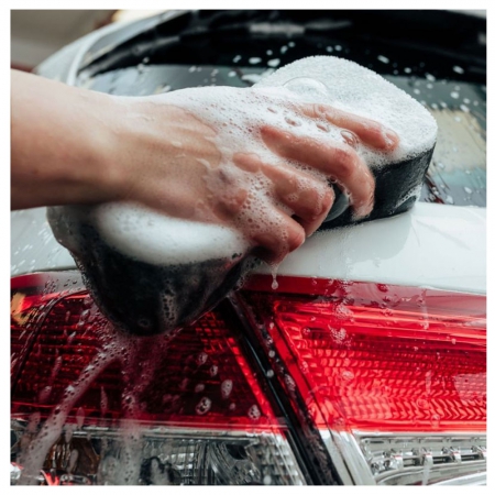 К2 Sponge Double-side Двухсторонняя губка для ручной мойки автомобиля 23см х 13см х 7см (M462) Фото 3 - К2 Sponge Double-side Двухсторонняя губка для ручной мойки автомобиля 23см х 13см х 7см (M462)