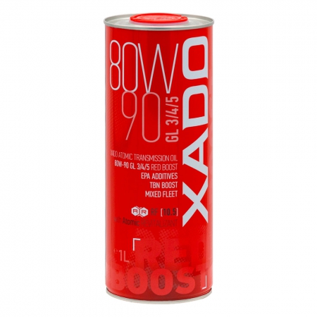 Xado Atomic Oil 80W-90 GL-3/4/5 RED BOOST Трансмиссионное масло Фото 1 - Xado Atomic Oil 80W-90 GL-3/4/5 RED BOOST Трансмиссионное масло