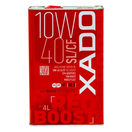 Xado Atomic Oil 10W-40 SL/CF RED BOOST Полусинтетическое моторное масло Фото 1 - Xado Atomic Oil 10W-40 SL/CF RED BOOST Полусинтетическое моторное масло