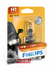  1 - Philips Vision H1 12V 55W  , 1 1