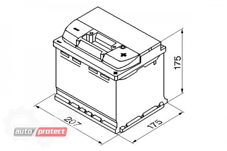  15 - Bosch S5 Silver 52 520A -/+   