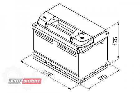  10 - Bosch S5 Silver74  -/+ 750A   