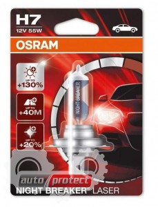  1 - Osram Night Breaker Laser H7 12V 55W  , 1  