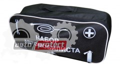 Autoprotect Набор автомобилиста, сумка стандартная черная, 6 предметов + перчатки в подарок! Фото 2 - Autoprotect Набор автомобилиста, сумка стандартная черная, 6 предметов + перчатки в подарок!