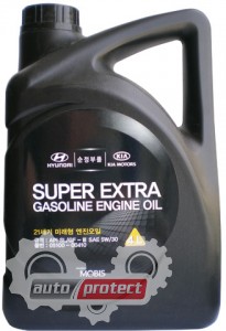 Hyundai / Kia (Mobis) Super Extra Gasoline 5W-30 Оригинальное моторное масло Фото 1 - Hyundai / Kia (Mobis) Super Extra Gasoline 5W-30 Оригинальное моторное масло