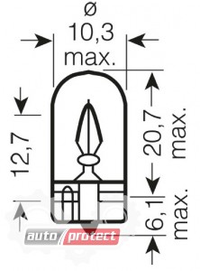  3 - Osram 2821 12V 3W     , 2 