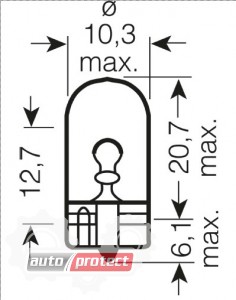  4 - Osram 2825 ULT Ultra Life W5W 12V 5W W2.1x9.5d     