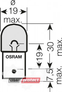  2 - Osram 5009 RY10W 12V 10W  , 1 