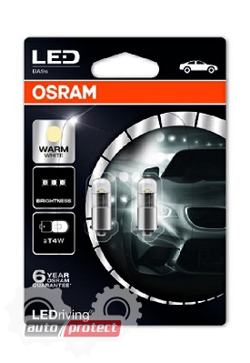  12 - Osram Ledriving Warm White 3850 T4W 12V 1W  , 2 
