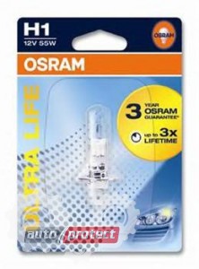 Osram 64150 ULT_01B Ultra Life H1 12V 55W P14.5s Автолампа галогенная Фото 2 - Osram 64150 ULT_01B Ultra Life H1 12V 55W P14.5s Автолампа галогенная