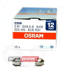  3 - Osram Original Spare Part 6418 C5W 12V 5W SV8.5-8   