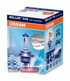  1 - Osram Super Bright H4 12V 100/80W  , 1 