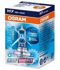  1 - Osram Cool Blue Intense H7 12V 55W  , 1 
