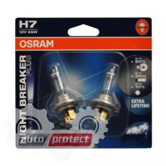  4 - Osram NIGHT BREAKER PLUS H7 12V 55W  , 1 