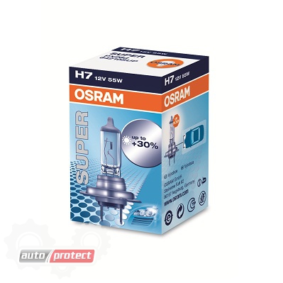  9 - Osram Super H7 12V 55W  , 1 