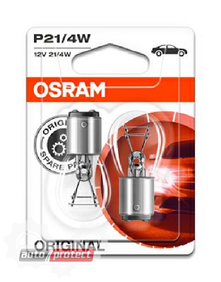  4 - Osram Original Spare Part P21/4W 12V 25/5W  , 2 