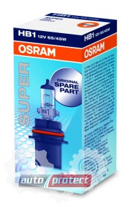  1 - Osram Super HB1 12V 65/45W  , 1 