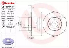 ���� 1 - Brembo 08.5149.14 ��������� ���� 
