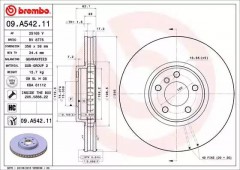 ���� 1 - Brembo 09.A542.11 ��������� ���� �� BMW X5 E53 