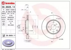 ���� 1 - Brembo 09.9928.14 ��������� ���� 