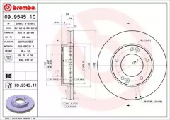 ���� 1 - Brembo 09.9545.11 ��������� ���� 