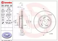 ���� 1 - Brembo 09.6752.20 ��������� ���� 