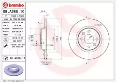 ���� 1 - Brembo 08.A268.11 ��������� ���� 