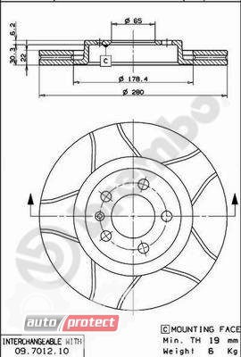 ���� 2 - Brembo 09.7012.75 ��������� ���� 