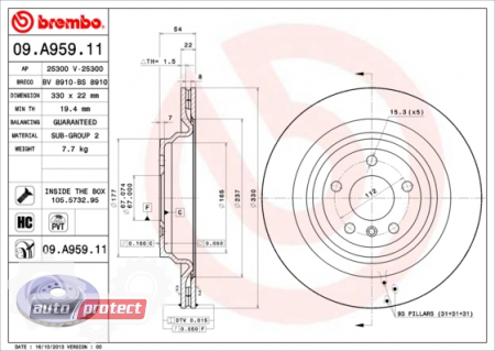 ���� 2 - Brembo 09.A959.11 ��������� ���� 