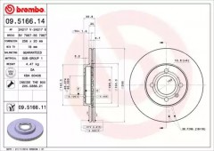 ���� 1 - Brembo 09.5166.11 ��������� ���� 